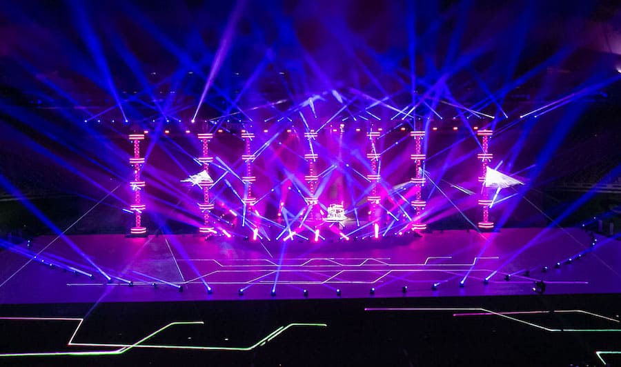 Painting with Light designed lghting concept for WEGA Global Games opening ceremony in Qatar