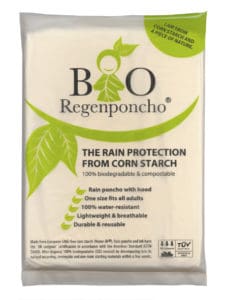 Event Network launches biodegradable rain poncho