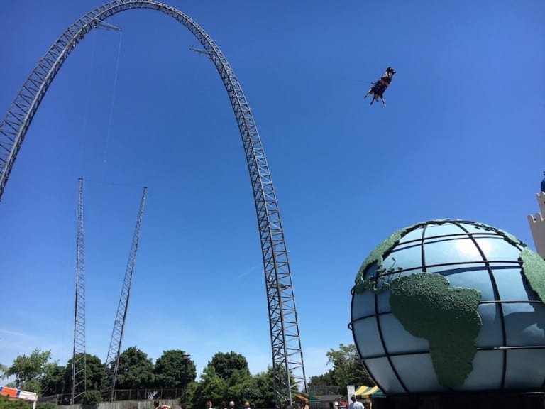 Skycoaster- Canada's Wonderland attractions industry COVID-19