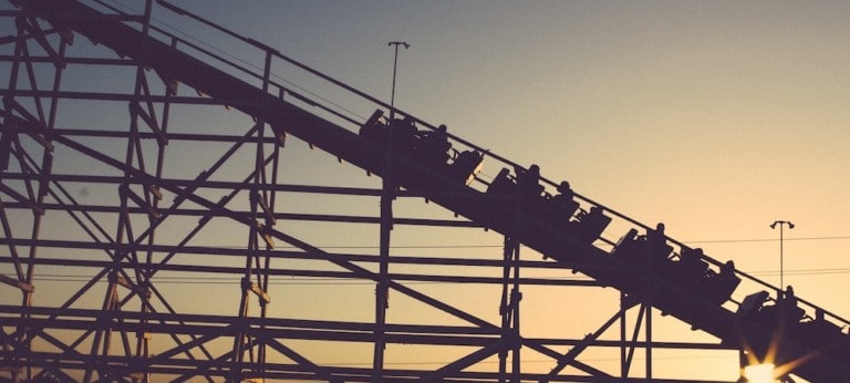 sunset roller coaster