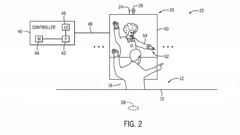 Universal patent AR technology theme park ride