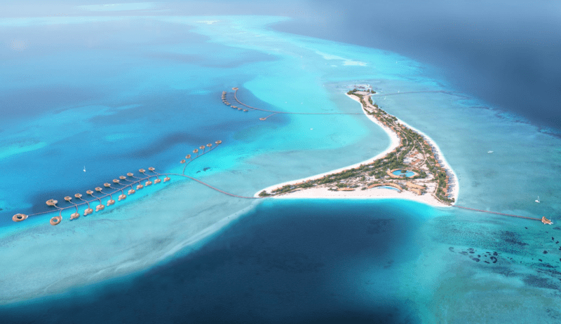 Rendering of island at Red Sea Project