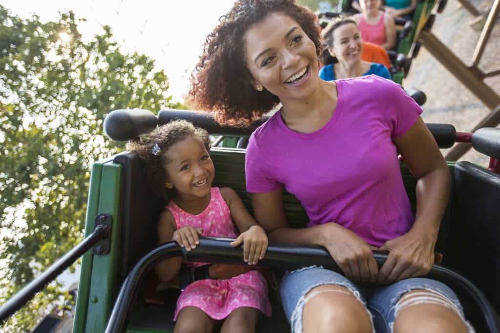 Cedar Fair family on ride