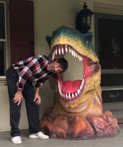 Dino Don with t rex head