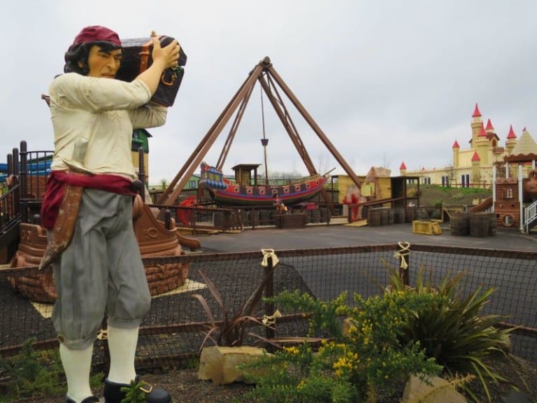 The ghostly galleon pirate ship at Gulliver's Valley Theme Park