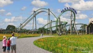 Artist design of new rollercoasters at Tayto Park