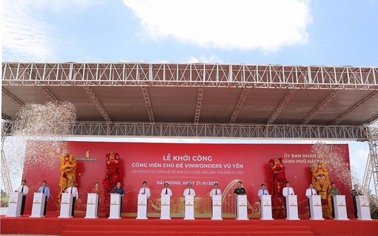 VinWonders Vu Yen ground breaking - Vietnam's largest theme park