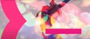 Colourful Graphic image of a figure jumping