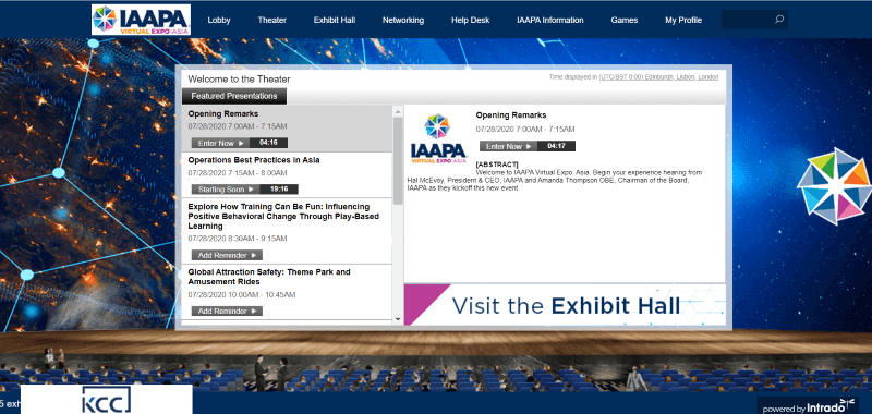 IAAPA virtual expo exhibit hall