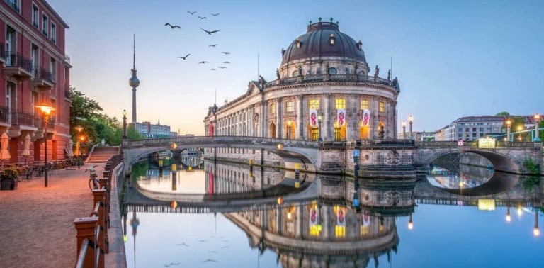 berlin museums on river