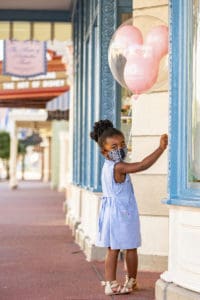 girl with mask at Walt Disney World