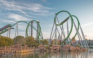 The Hulk rollercoaster at Universal Orlando