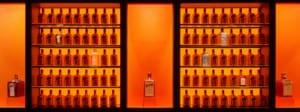 Cointreau Distillery bottles display