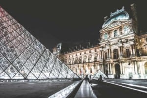 Louvre at night most visited museums