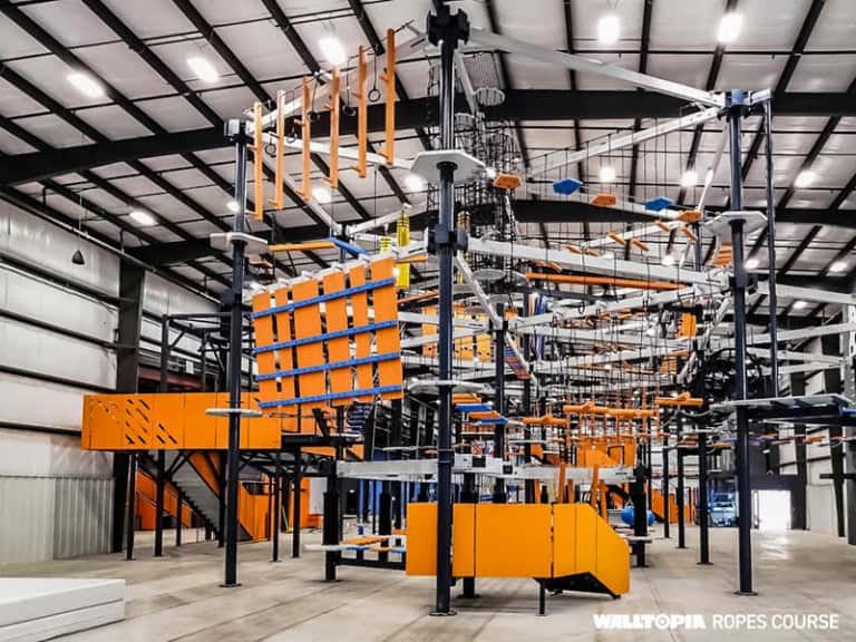 Walltopia biggest indoor ropes course