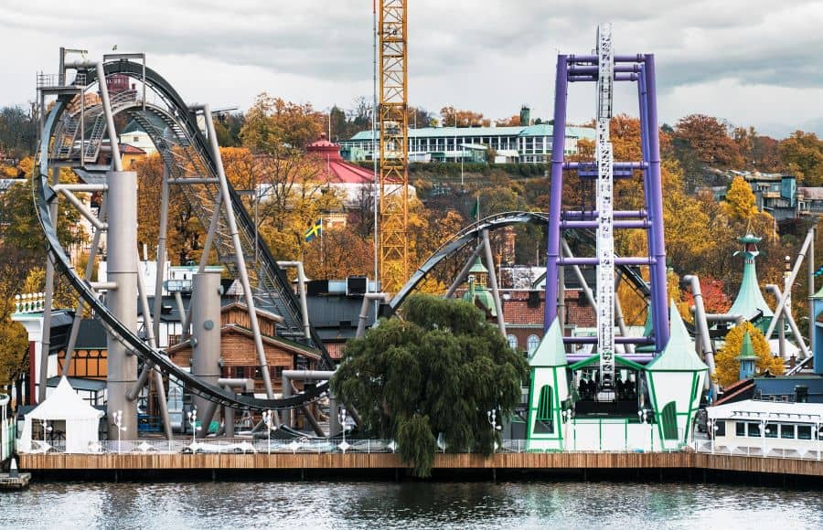 Photo of the new monster roller coaster at grona lund