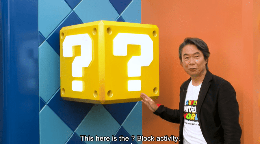 Super Nintendo world ? block interactive element