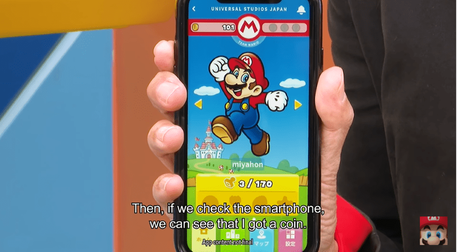 Super Nintendo World smartphone app screenshot