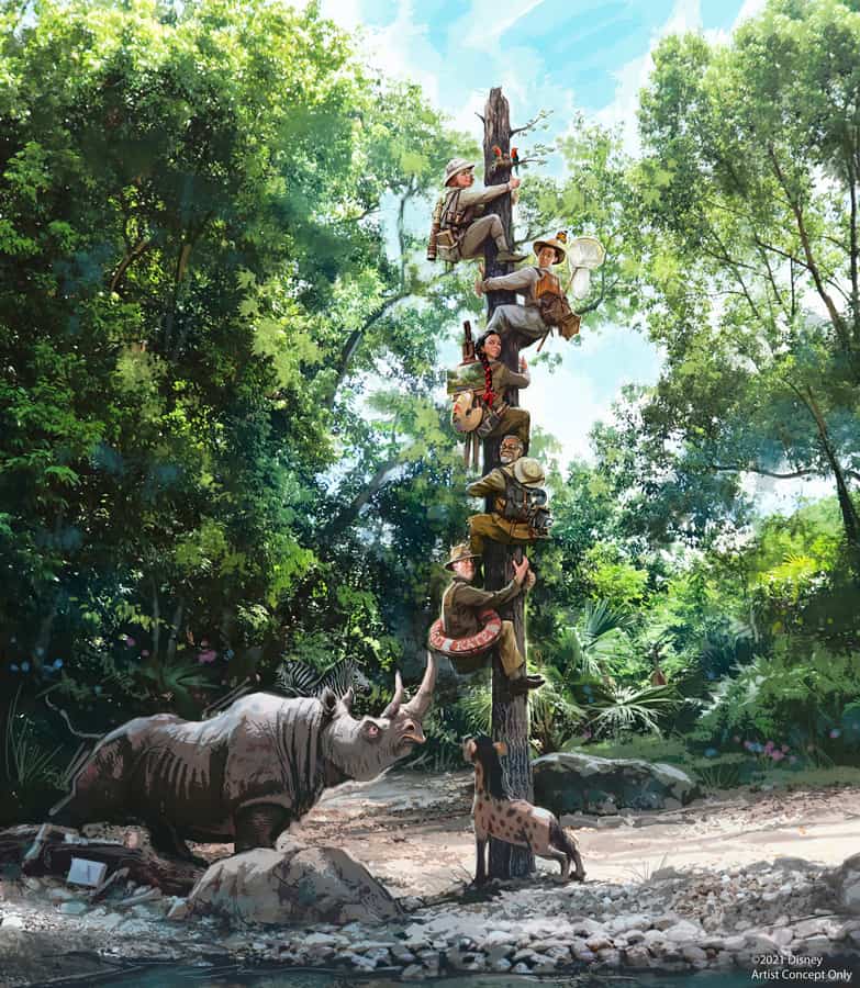 Disney jungle cruise artwork