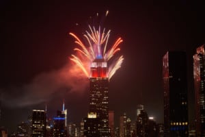 Empire State Building Macy's Fireworks