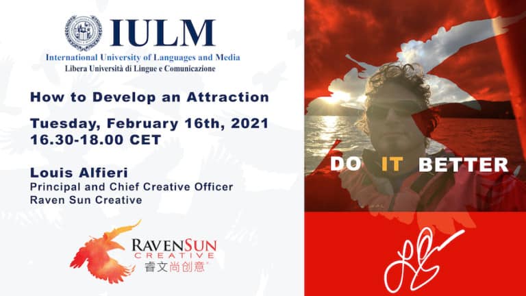 Raven Sun's Louis Alfieri speaks at IULM Milan