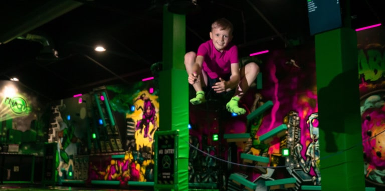 Flip Out trampoline
