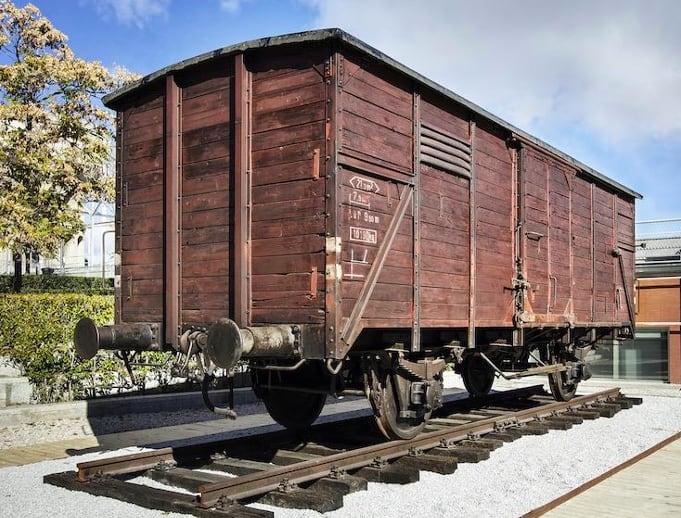 Auschwitz exhibition railcar