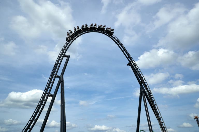 Top hat on the VelociCoaster at Universal Orlando's Islands of Adventure