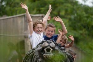 Kids at Marwell Zoo staycation