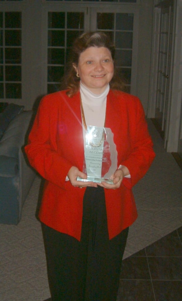 Linda Alcorn TEA award 2002