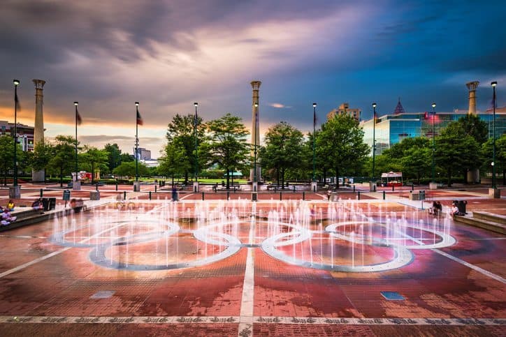 Cloward H2O | fountain project in Centennial Olympic Park | blooloop