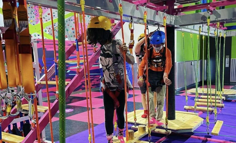 Flying Squirrel ropes course