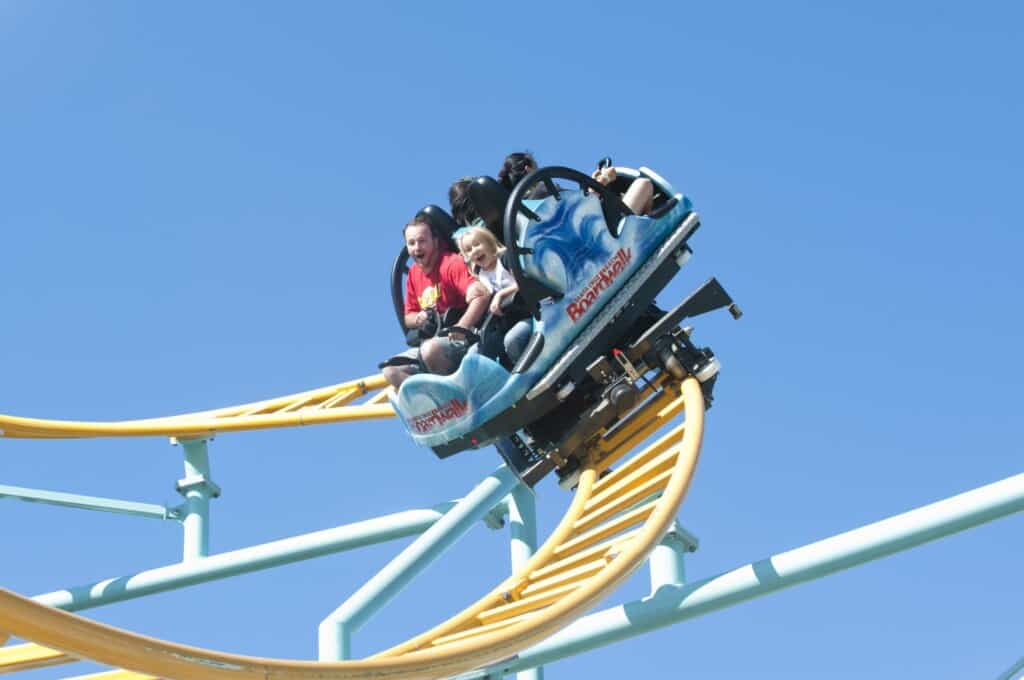 Maurer Rides Spinning Coaster Undertow, Santa Cruz Beach Boardwalk