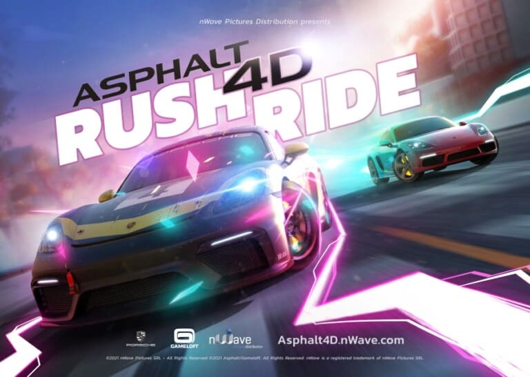 nWave Asphalt 4D Rush Ride Ubisoft Poster