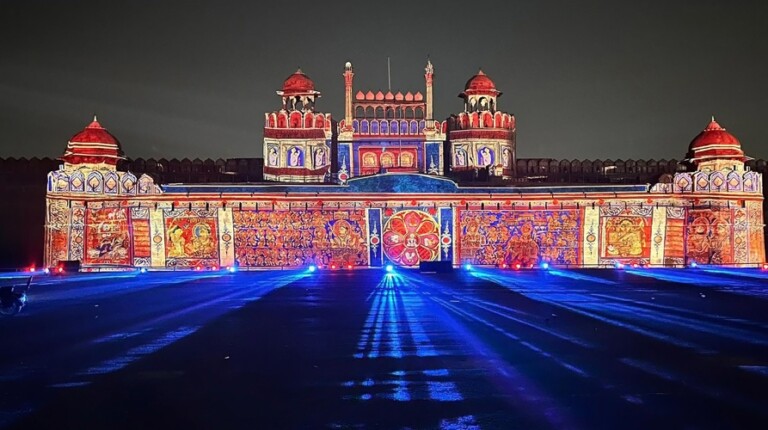 Red Fort projection mapping