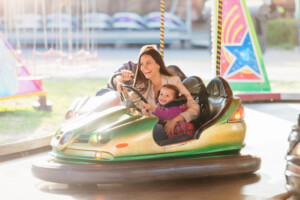 family-on-dodgems smaller attractions