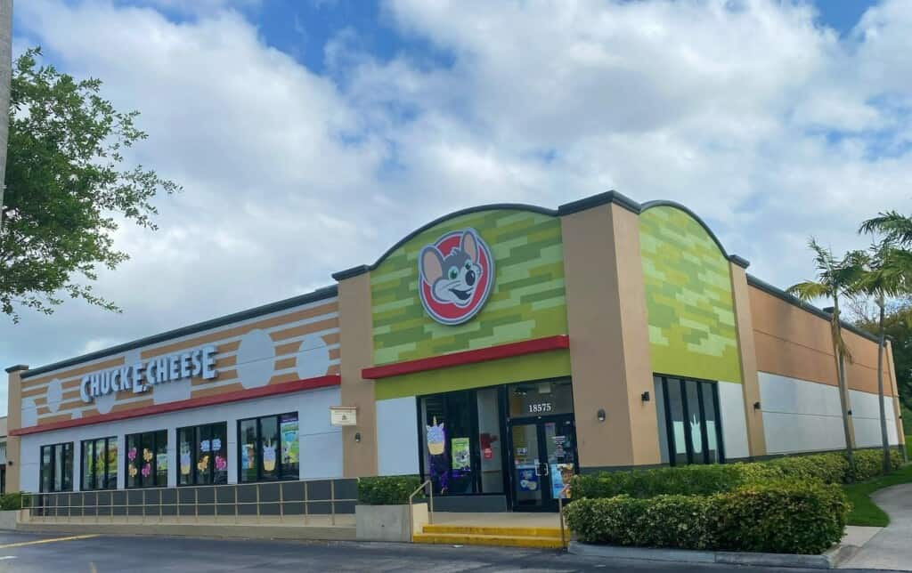 chuck e cheese south florida