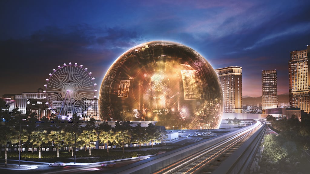 This futuristic entertainment venue in Las Vegas is the world's