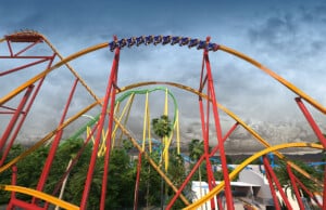 six flags magic mountain wonder woman coaster