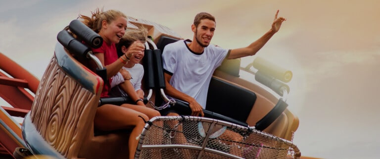 Family-on-amusement-ride