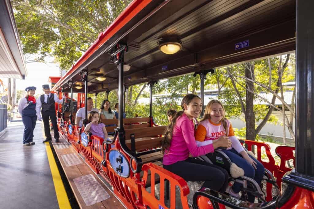 Severn Lamb Dreamworld Express Passengers