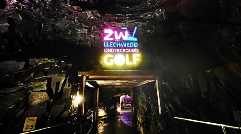 Zip World underground golf