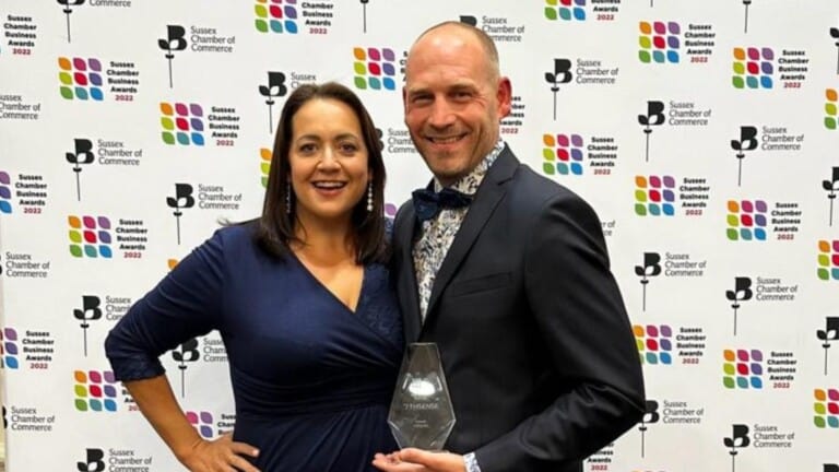 7thSense Matt Barton and Emma Newell Sussex Chamber Business Award