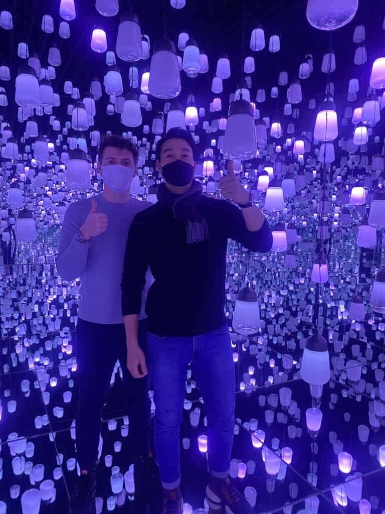 Sol Song & David Newman visit TeamLab Tokyo