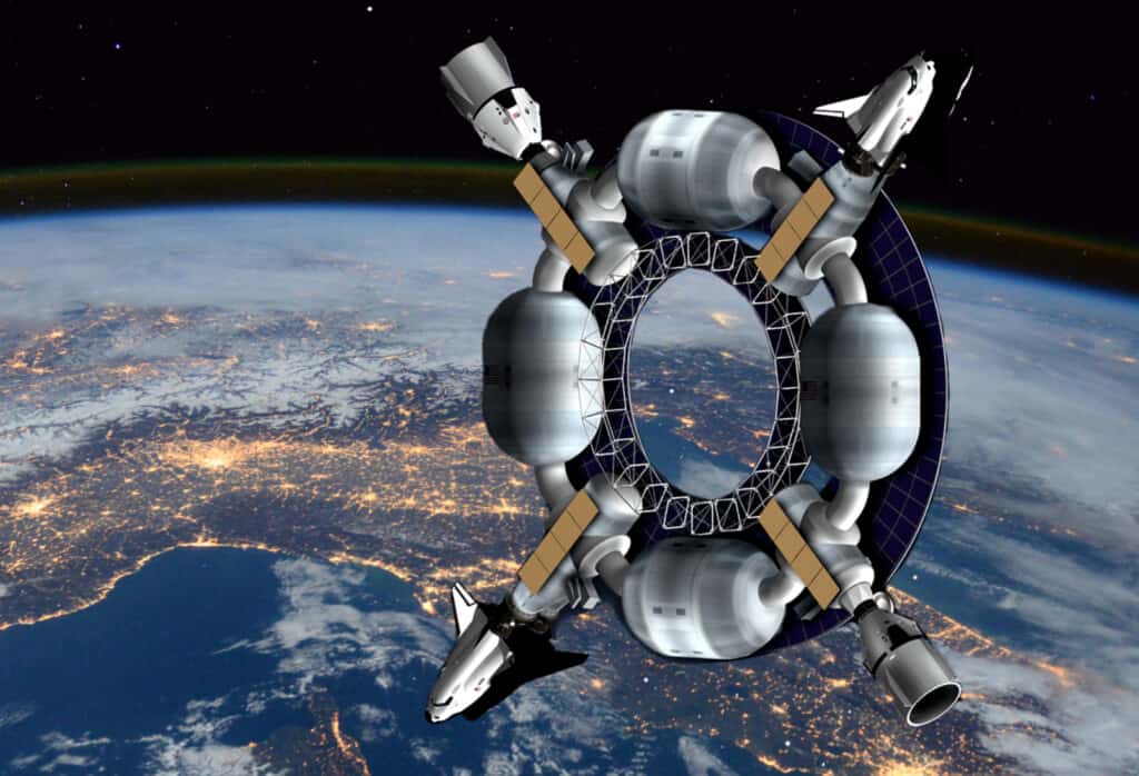 orbital assembly pioneer space hotel