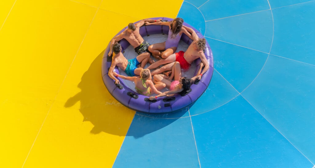 raft water slide at Andamanda Phuket