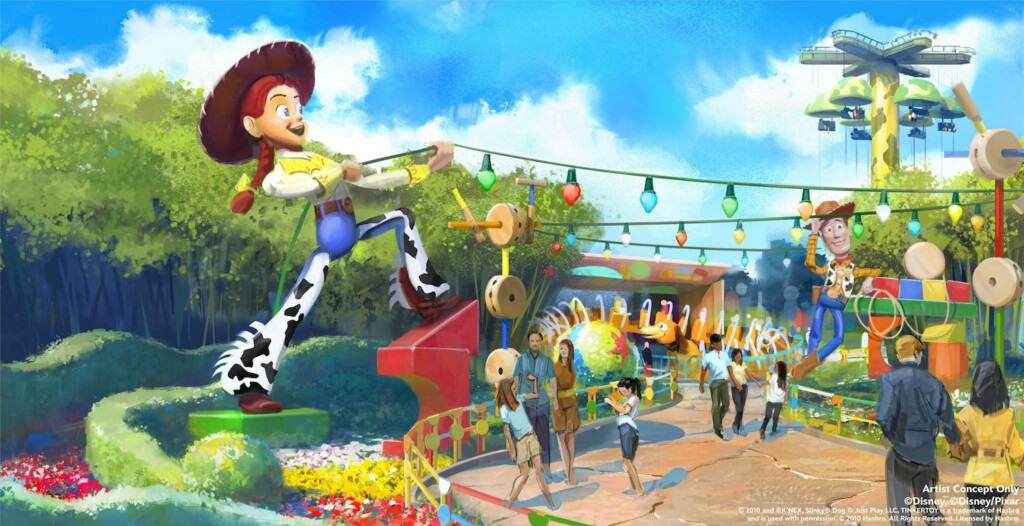 disneyland paris toy story garden