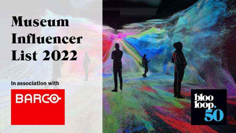 blooloop 50 museum influencer list 2022 barco