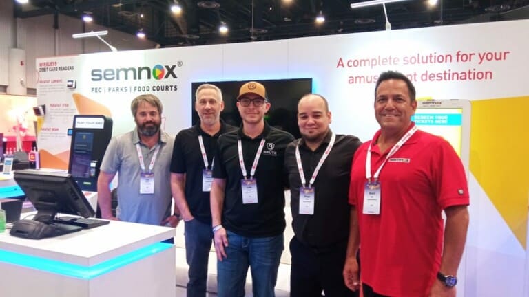 Semnox team at trade show