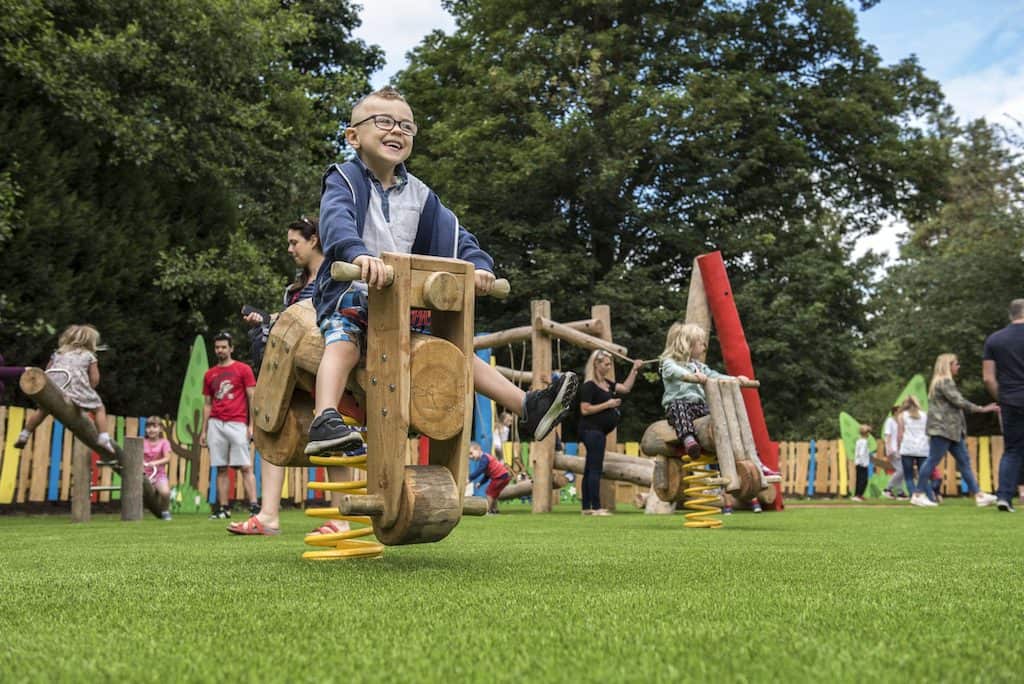 children playing at West Mids Safari Park